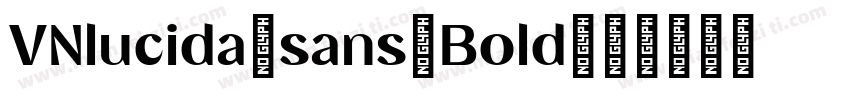 VNlucida sans Bold字体转换